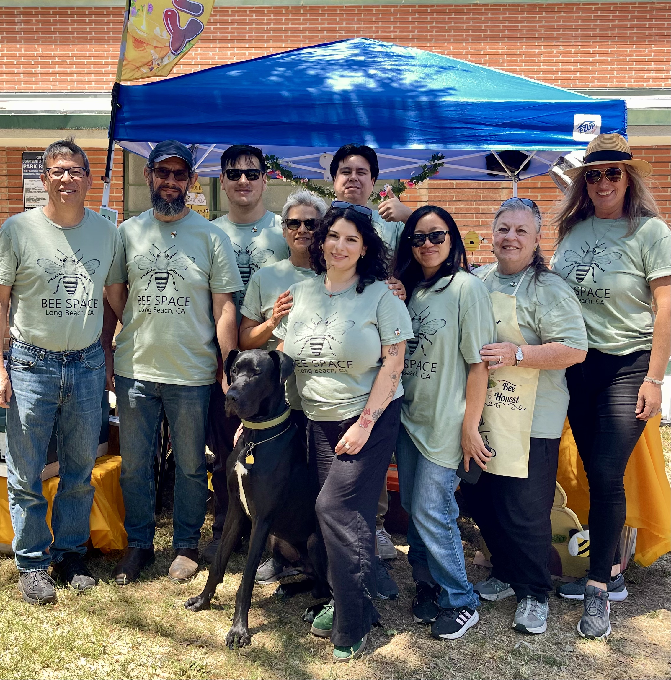 BeeSpace volunteers at a community apiary event.